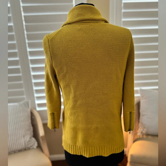 GAP | Citron Knit Zip Up Sweater Jacket - Size: XS - Picture 5 of 5